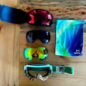 Anon WM1 Goggle with 3 lenses